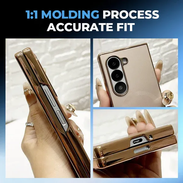 Electroplated Matte Magnetic Case for Samsung Z Fold 6/5/4/3 Series