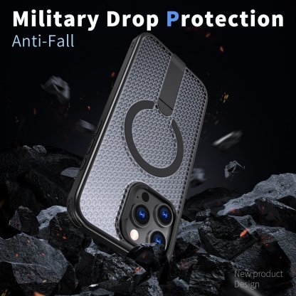 📲Honeycomb Heat Dissipation Magnetic Stand Case for iPhone 16/15/14/13/12 Series
