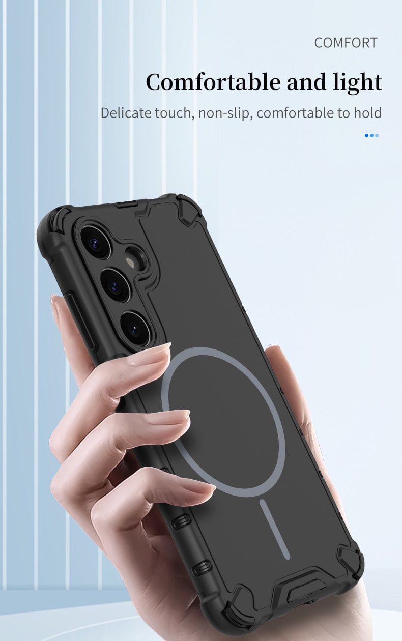 Skin-feeling magnetic anti-fall phone case is suitable for Samsung Galaxy S25/S24/S23 series