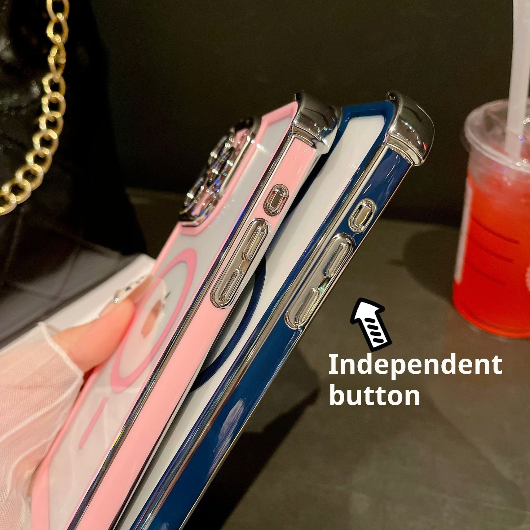 🎀 Magnetic Transparent Anti-fall Mobile Phone Case 🎀 For iPhone 16/15/14/13/12/11 Series