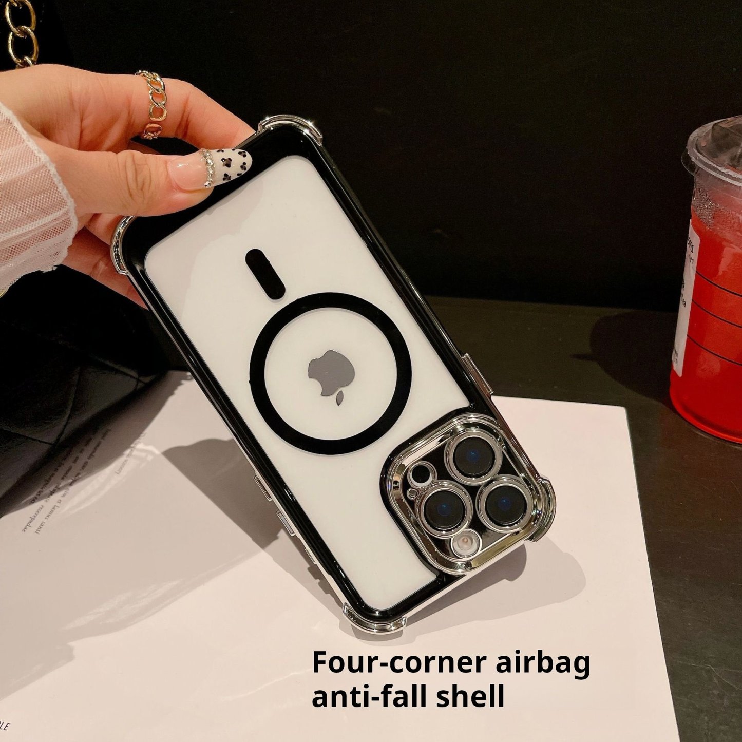 🎀 Magnetic Transparent Anti-fall Mobile Phone Case 🎀 For iPhone 16/15/14/13/12/11 Series
