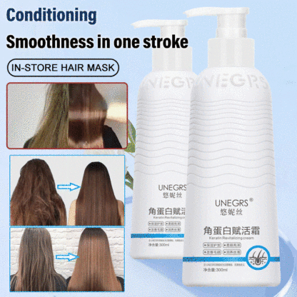 ❤️BUY 1 FREE 1❤️Keratin Revitalizing Cream - Softens hair, Repairs damaged hair, Deeply moisturizes