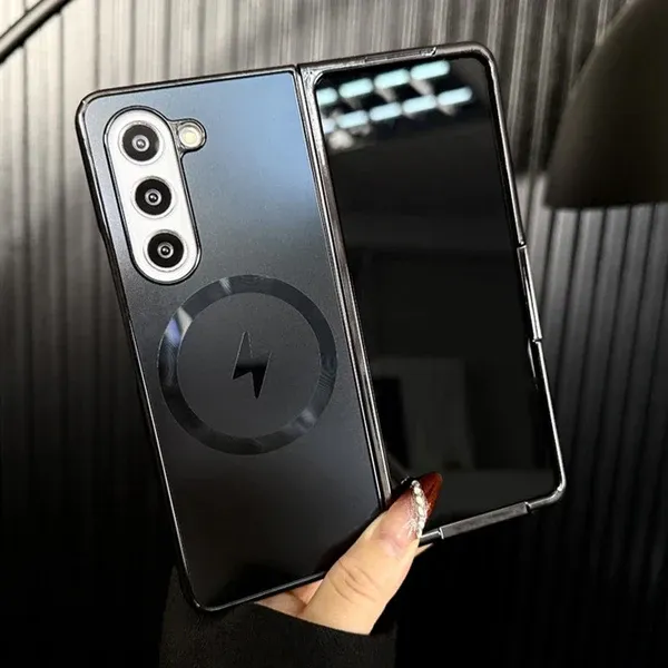 Electroplated Matte Magnetic Case for Samsung Z Fold 6/5/4/3 Series