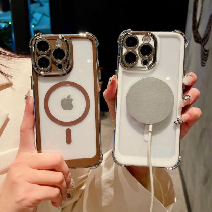 🎀 Magnetic Transparent Anti-fall Mobile Phone Case 🎀 For iPhone 16/15/14/13/12/11 Series