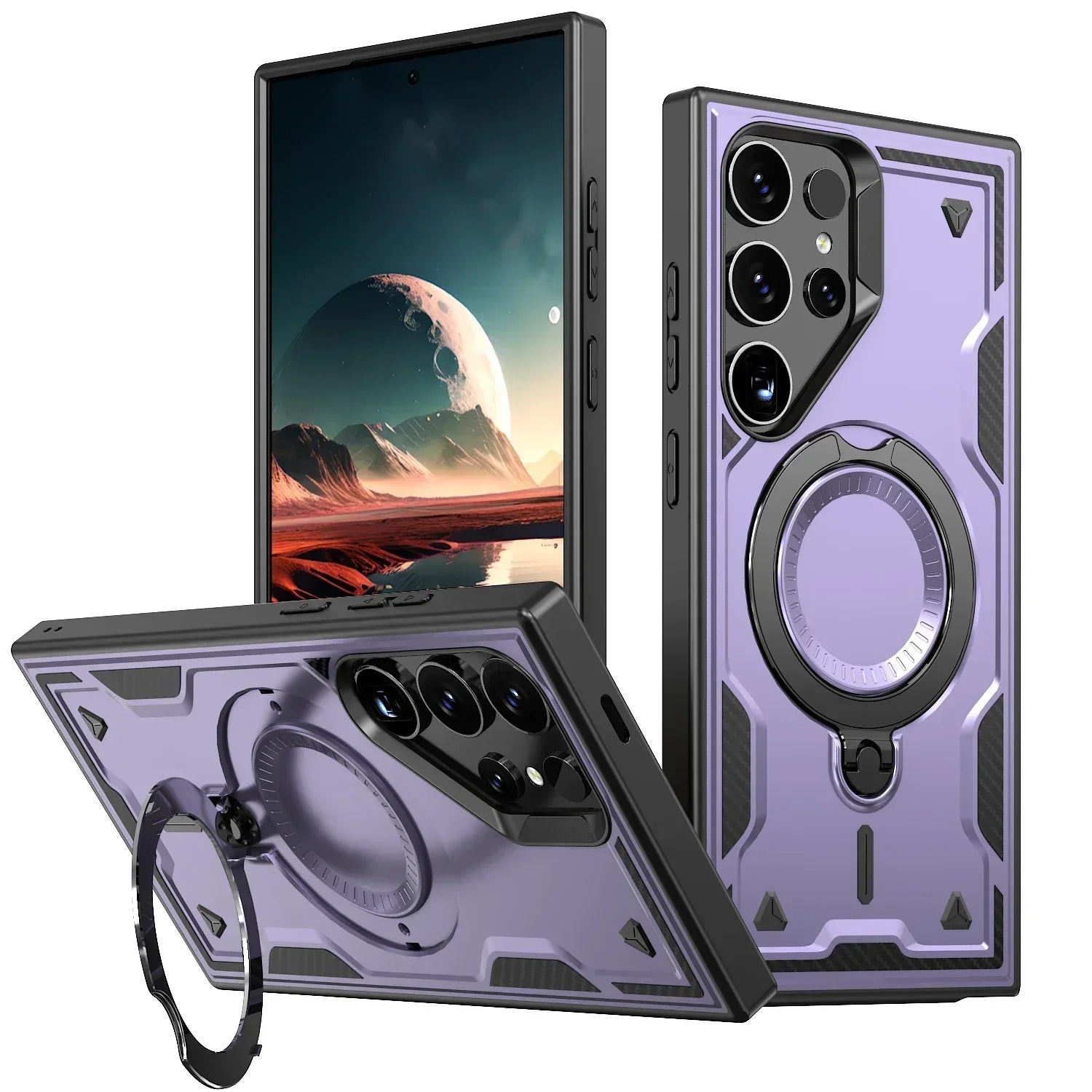 Magsafe 360° Rotating Stand Shockproof Case For Samsung