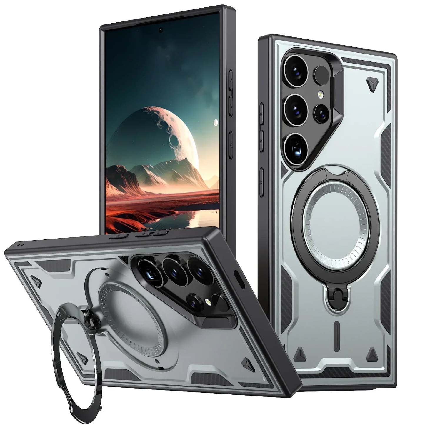 Magsafe 360° Rotating Stand Shockproof Case For Samsung