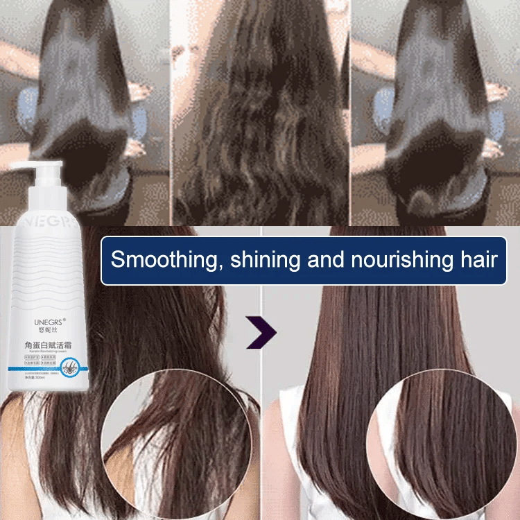 ❤️BUY 1 FREE 1❤️Keratin Revitalizing Cream - Softens hair, Repairs damaged hair, Deeply moisturizes