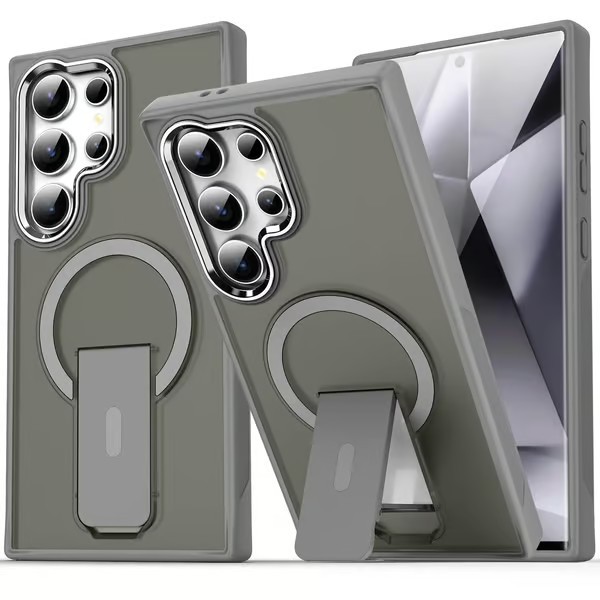 MagSafe Magnetic Phone Case Stand Rugged Cover For Samsung Galaxy S25 S24 S23 Ultra