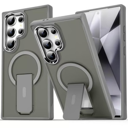 MagSafe Magnetic Phone Case Stand Rugged Cover For Samsung Galaxy S25 S24 S23 Ultra