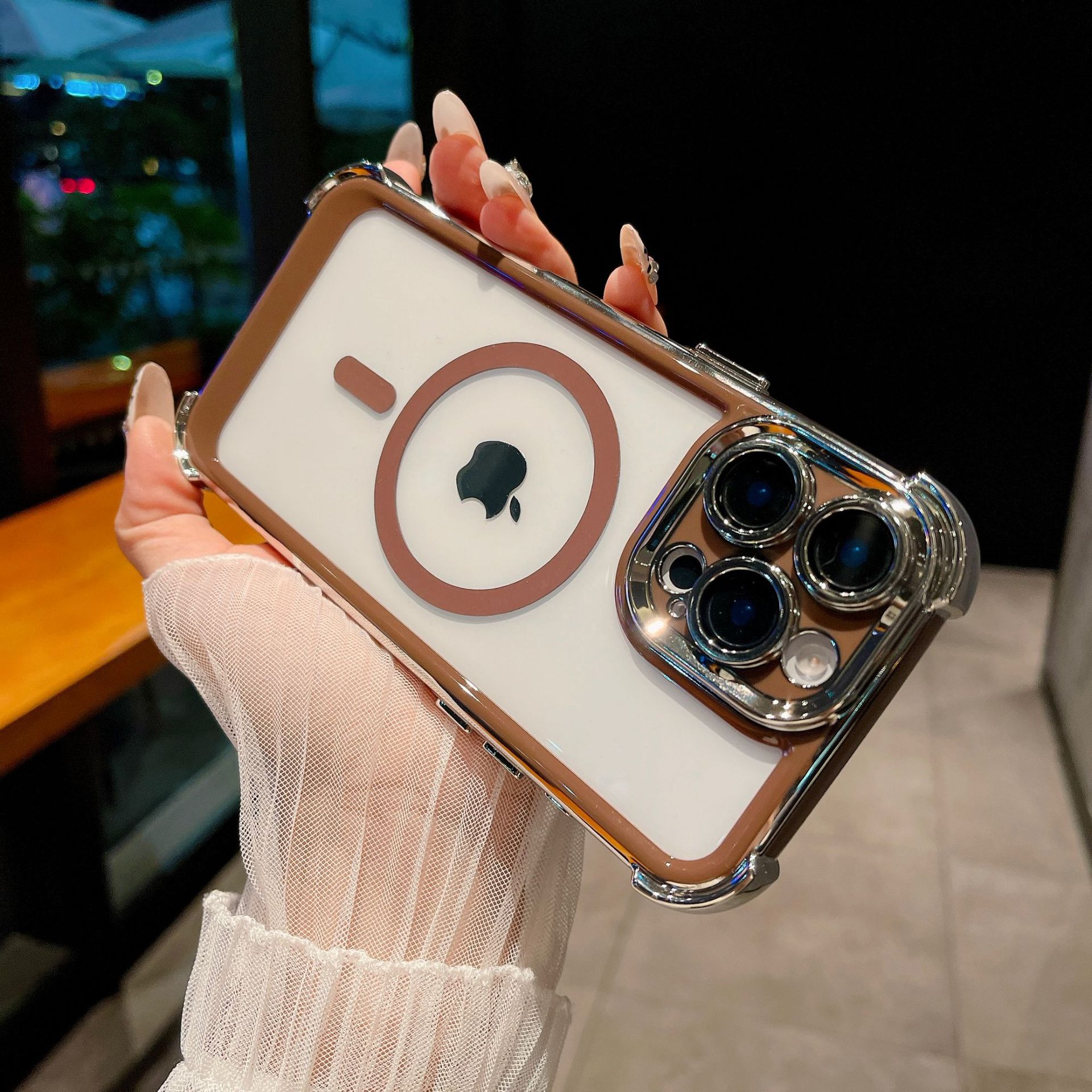 🎀 Magnetic Transparent Anti-fall Mobile Phone Case 🎀 For iPhone 16/15/14/13/12/11 Series