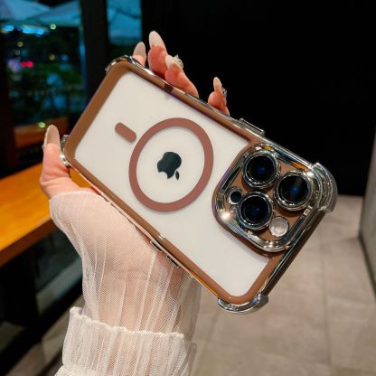 🎀 Magnetic Transparent Anti-fall Mobile Phone Case 🎀 For iPhone 16/15/14/13/12/11 Series