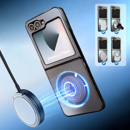Electroplated Frosted Magnetic Case Cover for Samsung Z Flip 6/5/4/3 Series