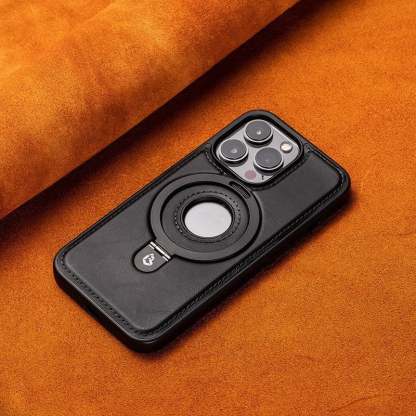 (🔥Last Day Promotion )🔥Full-Coverage Shockproof Leather Magnetic Stand iPhone Case for iPhone 16 15 14 13 12 Promax Pro Plus