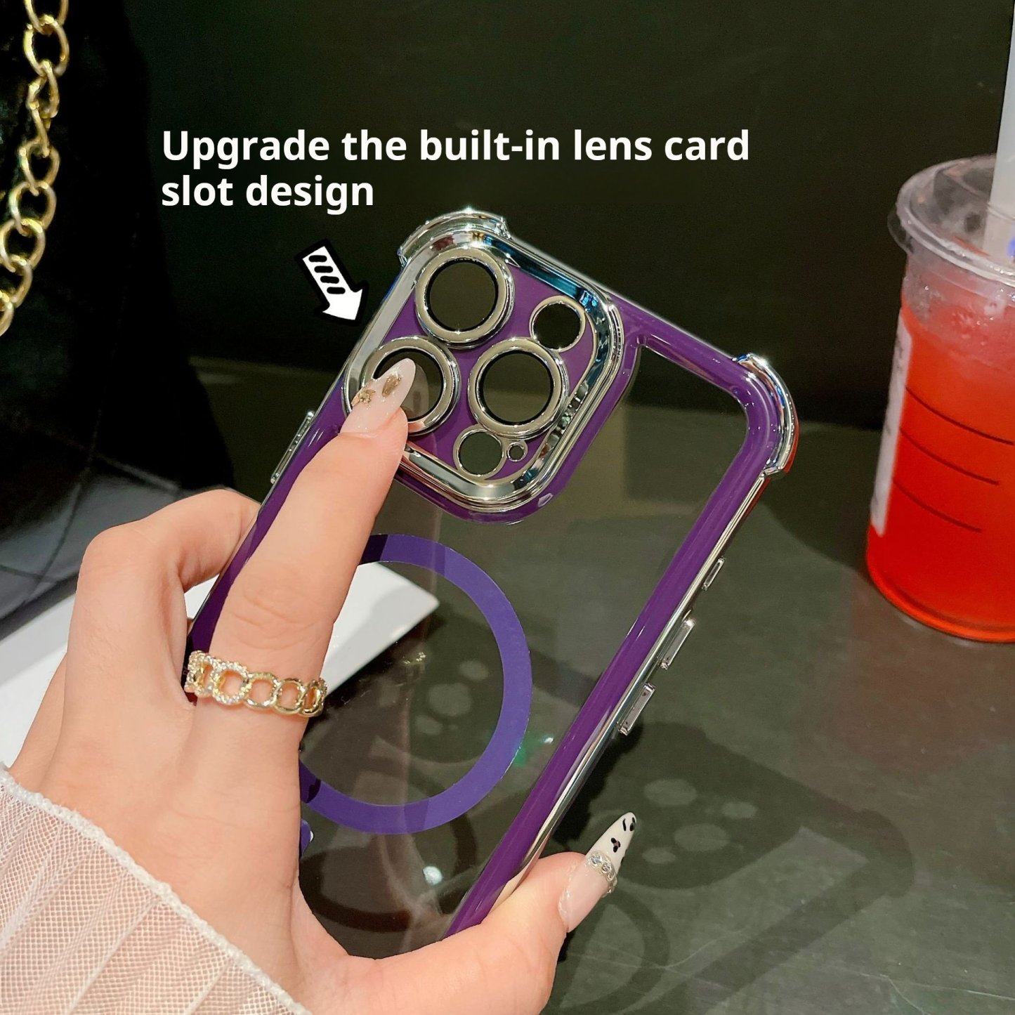 🎀 Magnetic Transparent Anti-fall Mobile Phone Case 🎀 For iPhone 16/15/14/13/12/11 Series