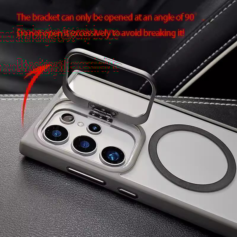 (S25 Updated) Magsafe Hidden Holder Clear Case For Samsung Galaxy S25 S24 Ultra S22 Plus S23 FE Shockproof Magnetic Wirelesss Charge Cover