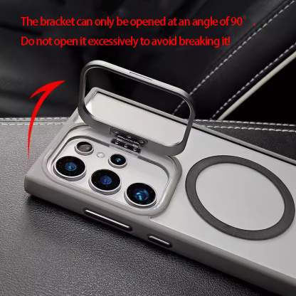 (S25 Updated) Magsafe Hidden Holder Clear Case For Samsung Galaxy S25 S24 Ultra S22 Plus S23 FE Shockproof Magnetic Wirelesss Charge Cover