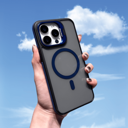 Magnetic Invisible Lens Holder Side Anti-slip Strips Phone Case For iPhone 16/15/14/13/12 Series