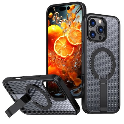 📲Honeycomb Heat Dissipation Magnetic Stand Case for iPhone 16/15/14/13/12 Series