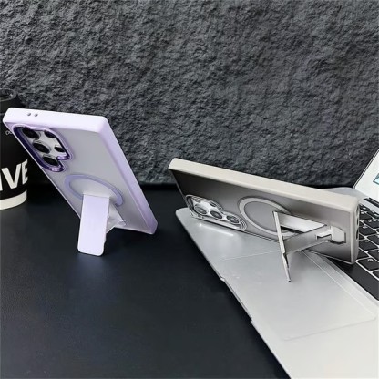 MagSafe Magnetic Phone Case Stand Rugged Cover For Samsung Galaxy S25 S24 S23 Ultra