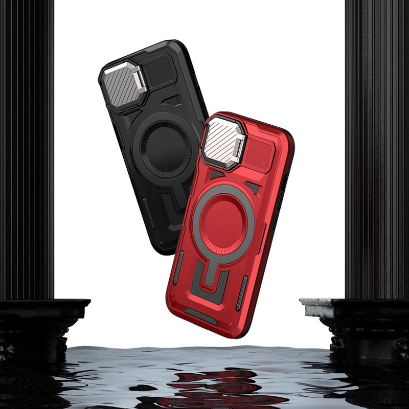 VulcanForce Tactical Mecha Case For iPhone – Rugged Stand, MagSafe Ready & Camera Armor Design