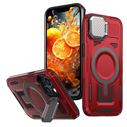 VulcanForce Tactical Mecha Case For iPhone – Rugged Stand, MagSafe Ready & Camera Armor Design