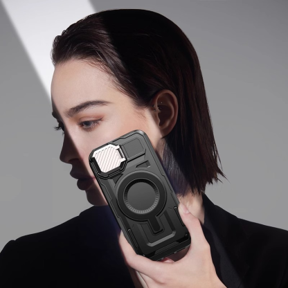 VulcanForce Tactical Mecha Case For iPhone – Rugged Stand, MagSafe Ready & Camera Armor Design