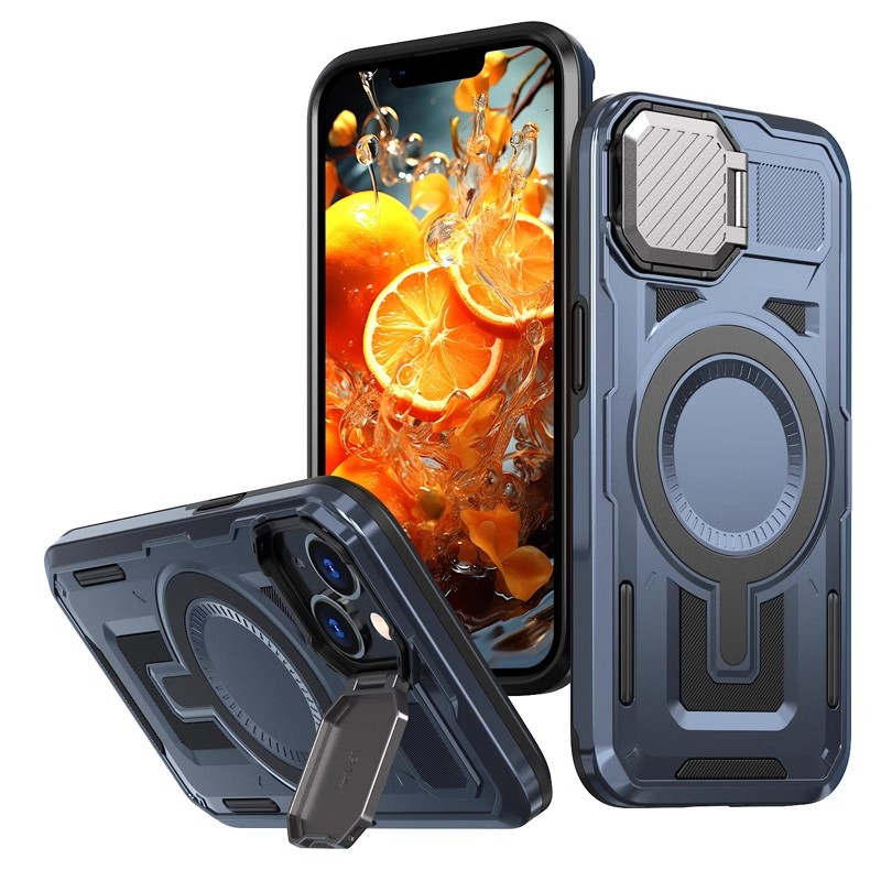 VulcanForce Tactical Mecha Case For iPhone – Rugged Stand, MagSafe Ready & Camera Armor Design