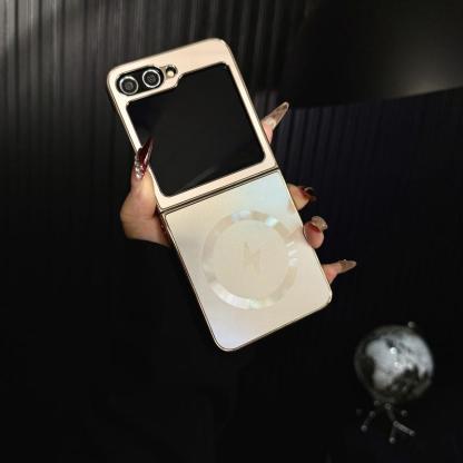 Electroplated Frosted Magnetic Case Cover for Samsung Z Flip 6/5/4/3 Series