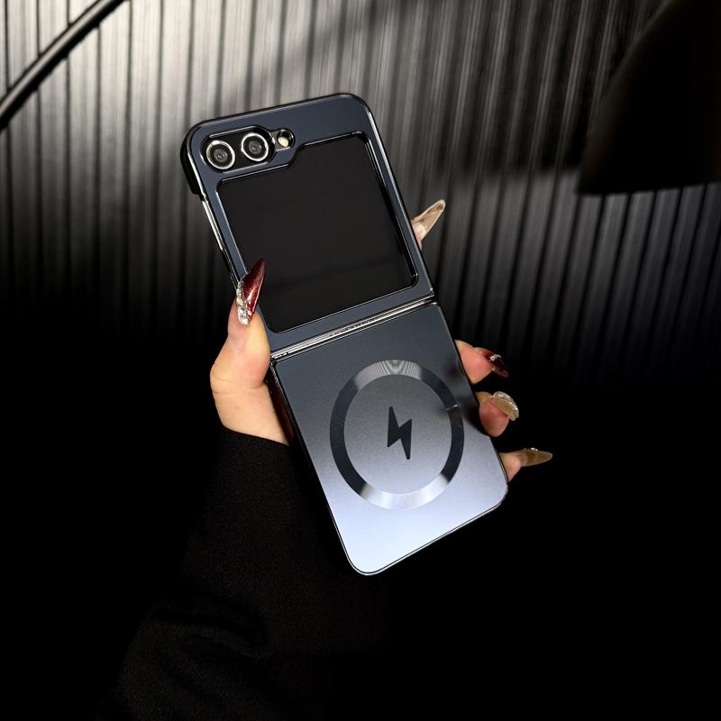 Electroplated Frosted Magnetic Case Cover for Samsung Z Flip 6/5/4/3 Series