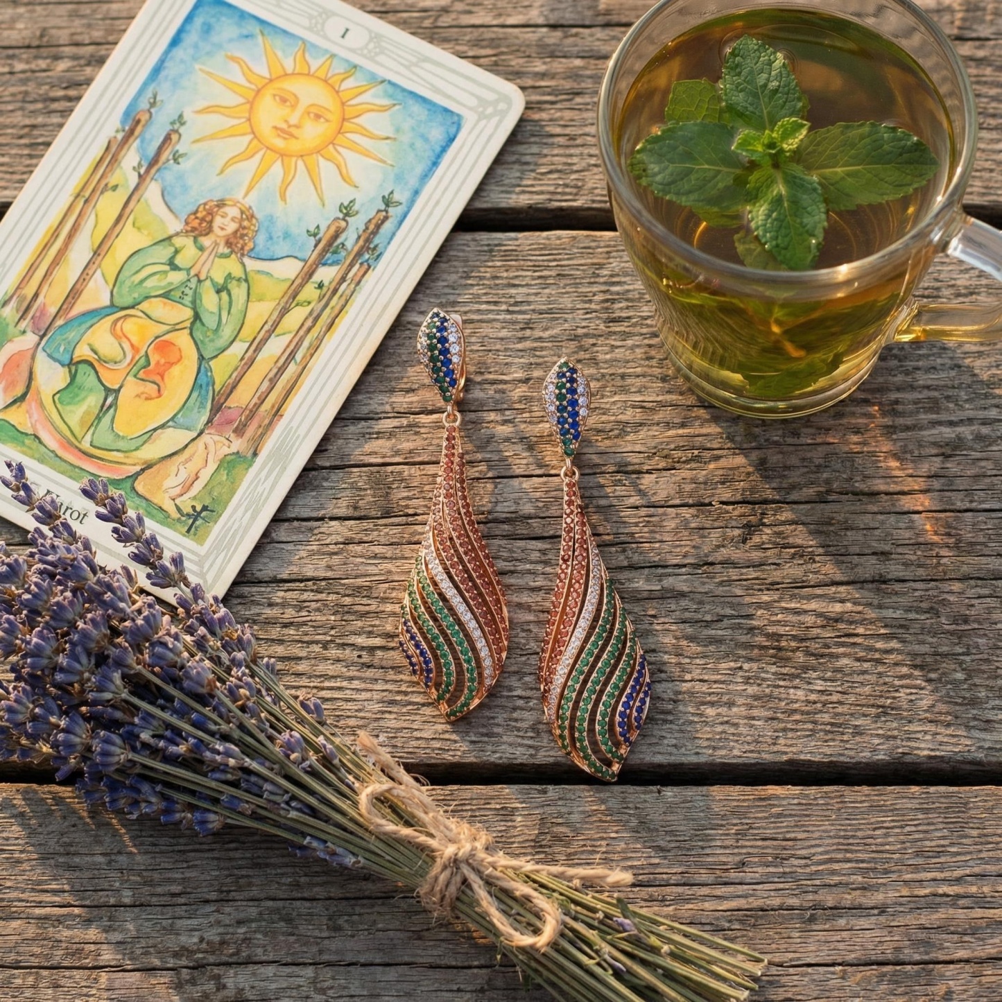 Baroque Pearl & Gemstone Tassel Earrings – 6.5cm Boho Cascade