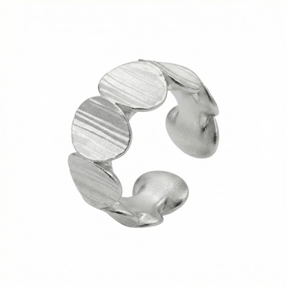 Twisted C-Shape Silver Ear Cuffs – Hand-Formed Industrial Chic