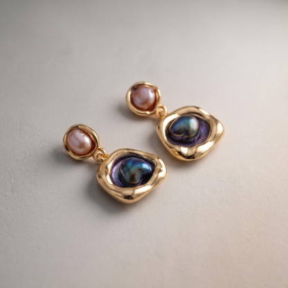 Pearl Opalescent Teardrop Earrings