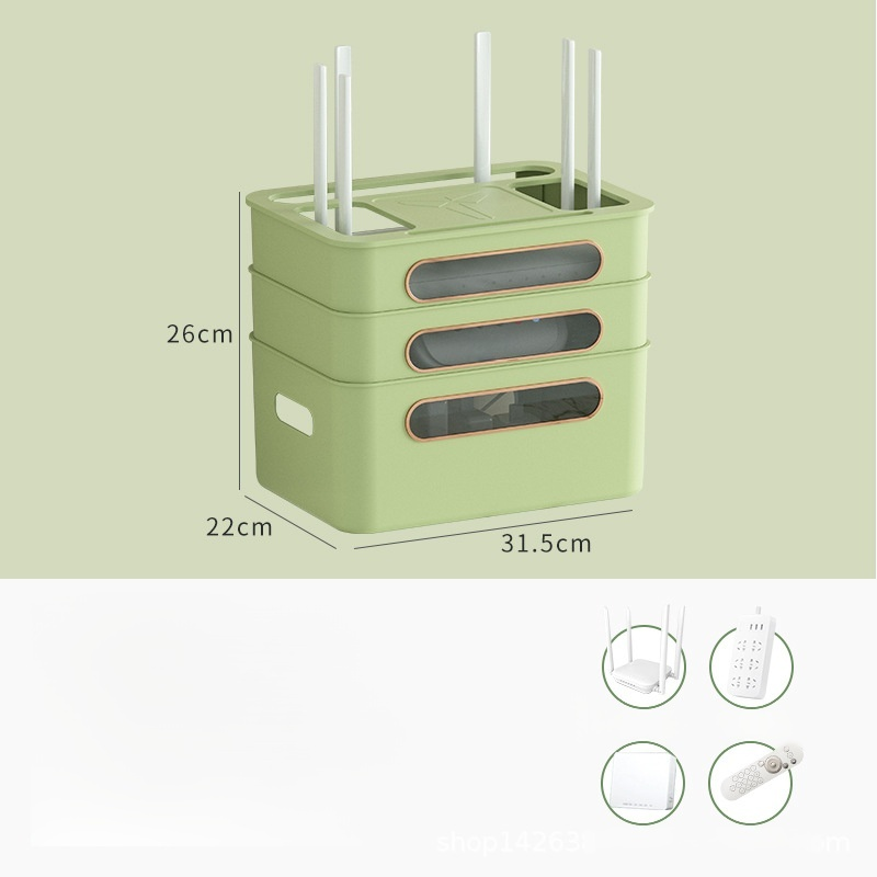 無線wifi電視機上盒收納盒置物架