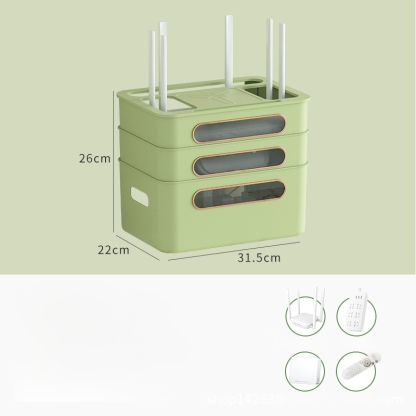 無線wifi電視機上盒收納盒置物架