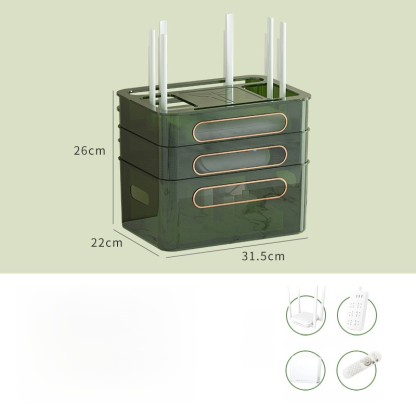 無線wifi電視機上盒收納盒置物架