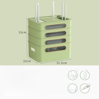 無線wifi電視機上盒收納盒置物架