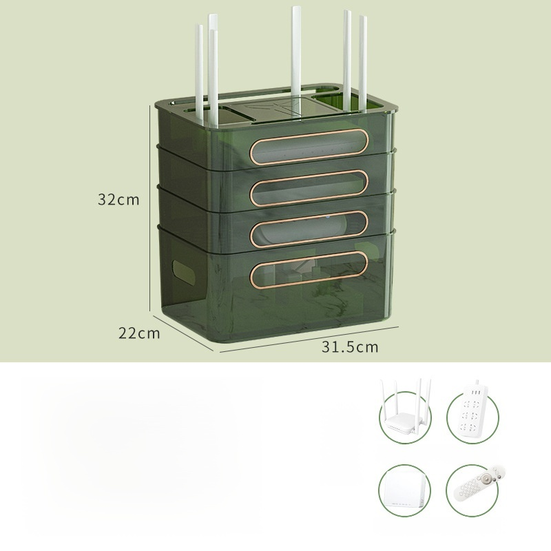 無線wifi電視機上盒收納盒置物架