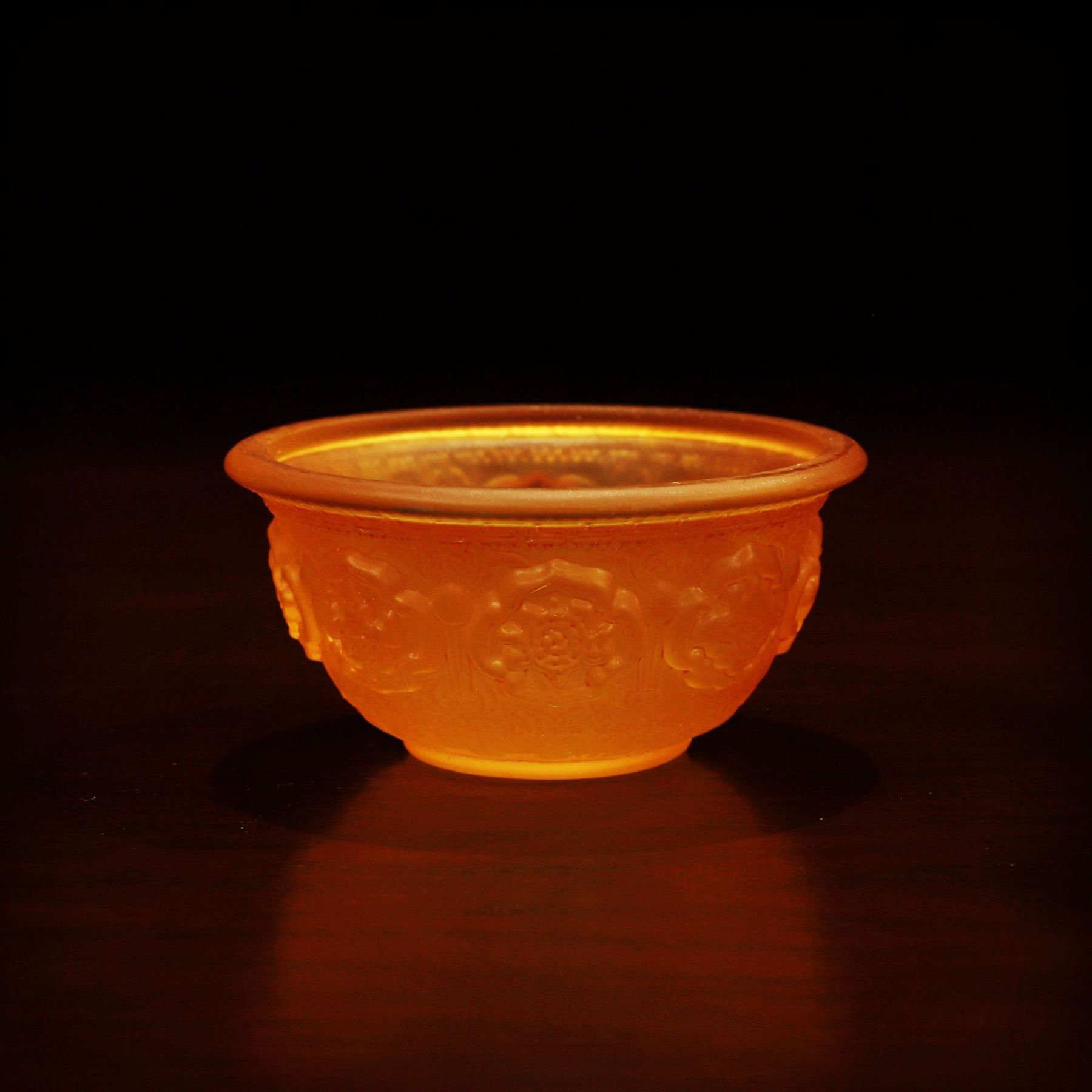 七彩琉璃八吉祥供碗