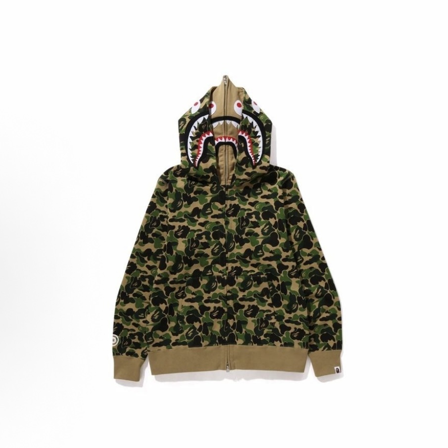  BAPE 迷彩鯊魚雙帽衛衣