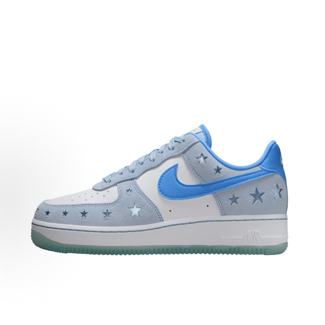 Nike Air Force 1 滿天星 冰藍色