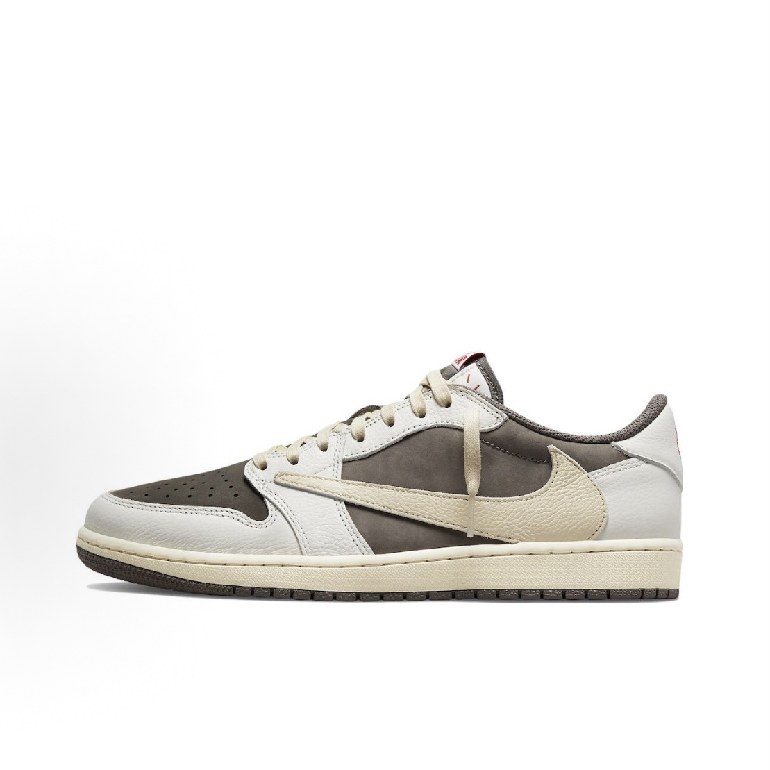 Jordan  × Travis Scott Air Jordan 1 白棕色 反轉摩卡 倒鈎3.0
