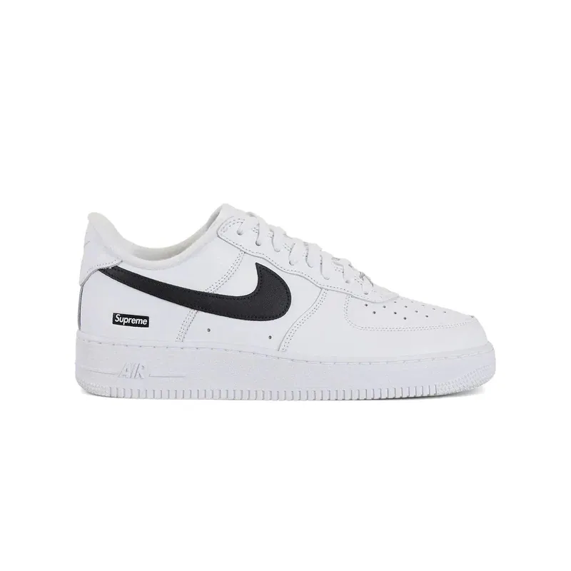 Supreme x Nike Air Force 1 Low "White" 聯名款 白黑 男鞋