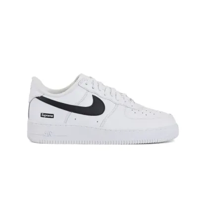 Supreme x Nike Air Force 1 Low "White" 聯名款 白黑 男鞋