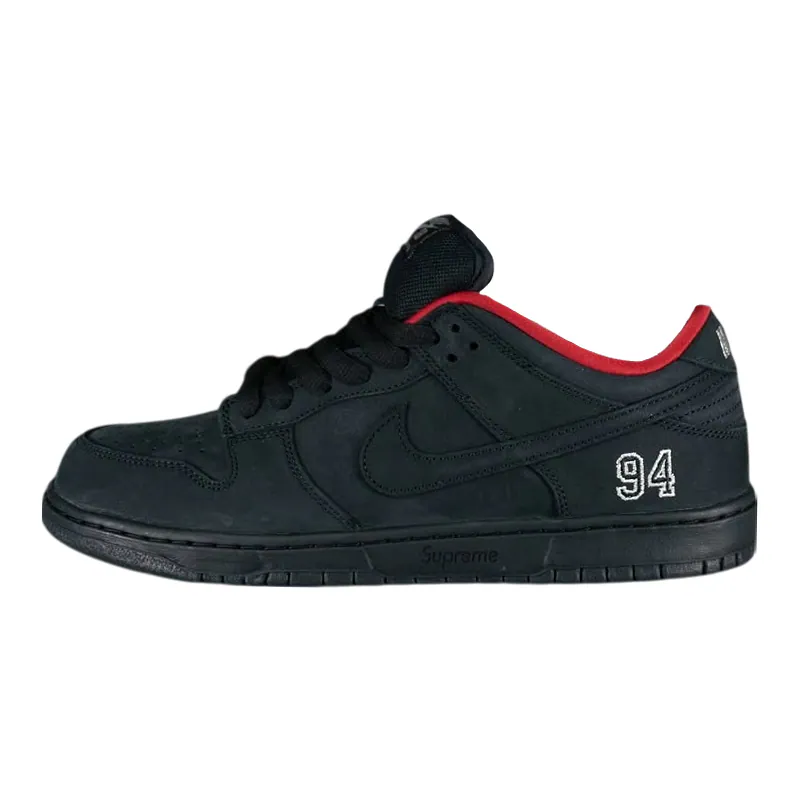 Supreme x Nike SB Dunk Low "94 Black" 聯名款 麂皮 黑94