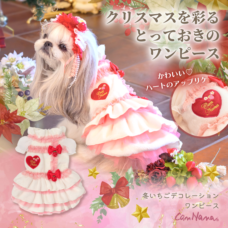1169冬いちごデコレーションワンピース – 【公式】CanNana（きゃんナナ