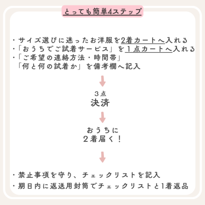 おうちで  ご試着サービス