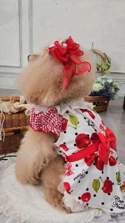 1182オリジナルさくらんぼ柄COOLワンピース