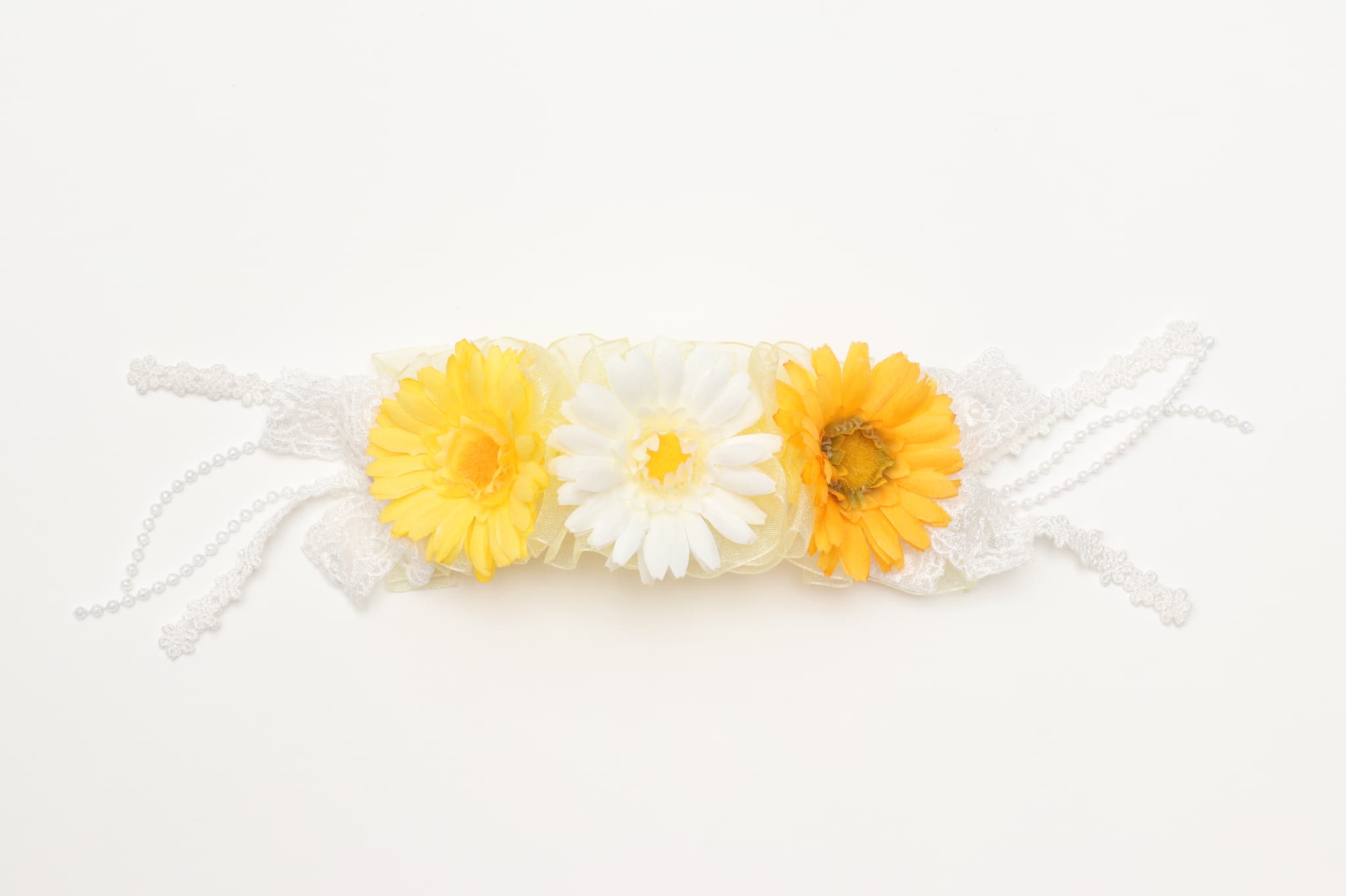 春のガーベラヘッドドレス 