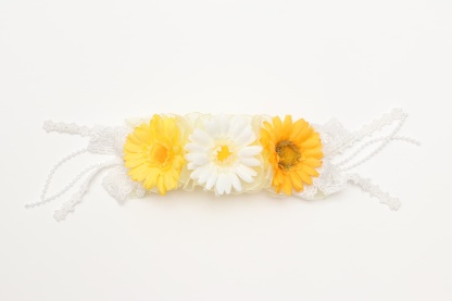 春のガーベラヘッドドレス 