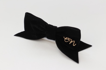 黒ベルベットのアリスカチューシャリボン